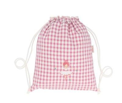 Mochila Saco Vichy Ballet Personalizable
