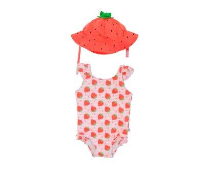 Costume Intero + Cappellino Fragola