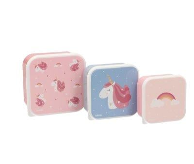 3 Cajas Almuerzo Magical Unicorn