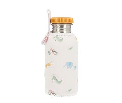 Steel Bottle with Personalised Savannah Case 500ml