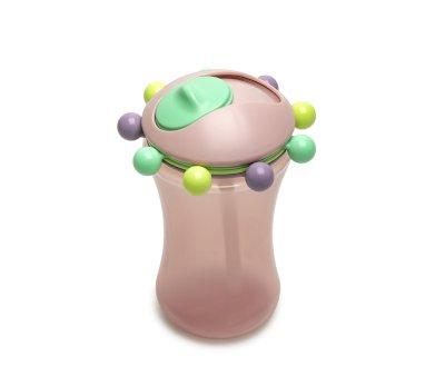 Abacus Sippy Vaso con Pajita Pink