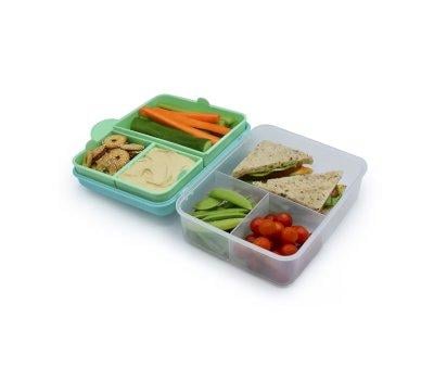 Caja Bento 2 Niveles Blue Mint Lime