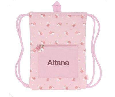 Mochila Saco Impermeable Magical Unicorn Personalizable
