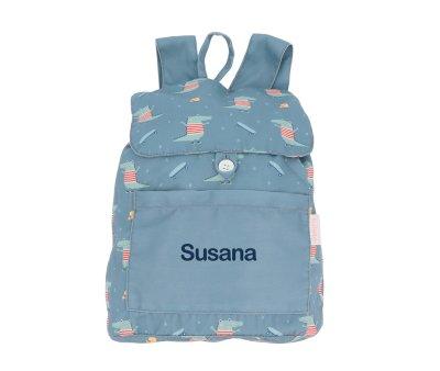 Petit Sac  Dos en Toile Croc Personnalisable