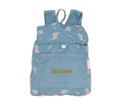 Petit Sac  Dos en Toile Croc Personnalisable