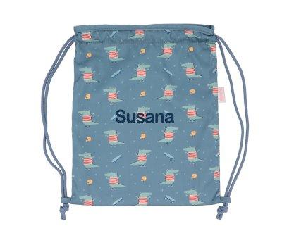 Mochila Saco Tecido Personalizada Croc
