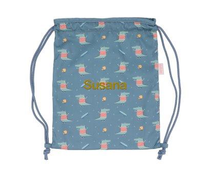 Mochila Saco Tecido Personalizada Croc