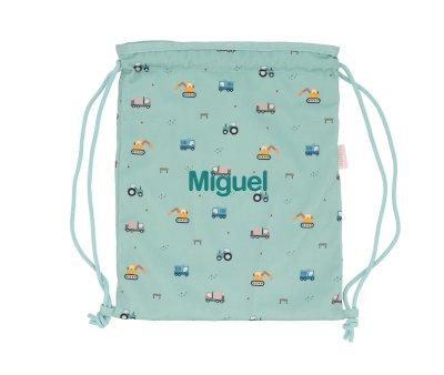 Personalised Fabric Sack Backpack Trucks