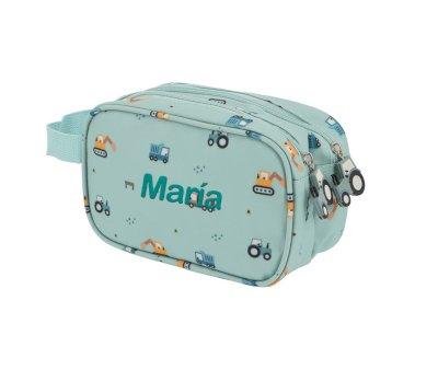 Personalised Children's Toiletry Bag Trucks