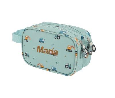 Personalised Children's Toiletry Bag Trucks