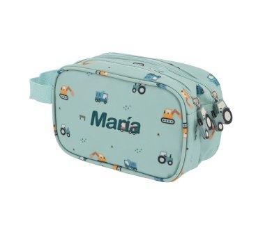 Personalised Children's Toiletry Bag Trucks