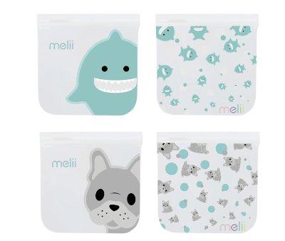 4 Bolsas Reutilizables Bulldog + Shark