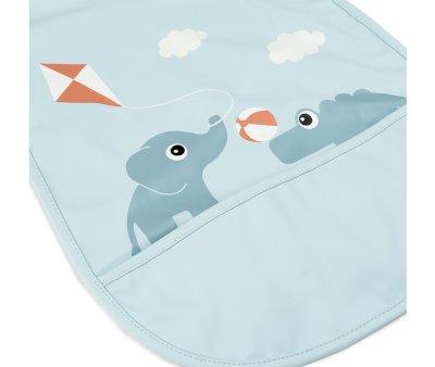 Bavoir  Velcro Playground Blue