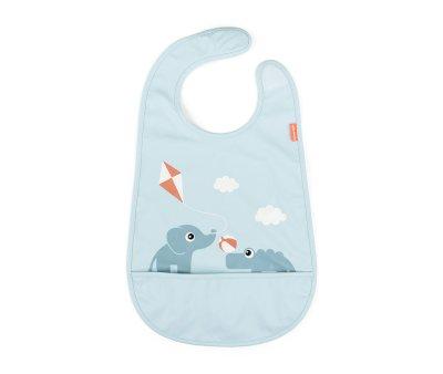 Bavoir  Velcro Playground Blue