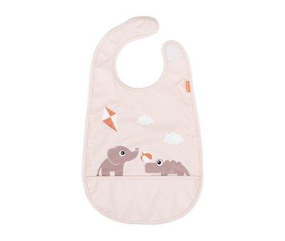 Bavoir  Velcro Playground Powder