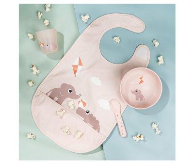 Bavoir  Velcro Playground Powder