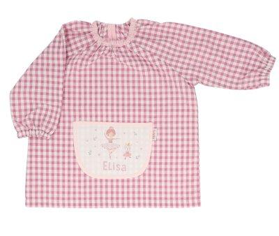 Grembiulino Vichy Personalizzato Tasca Centrale Ballet