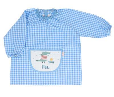 Grembiulino Vichy Personalizzato Tasca Centrale Croc