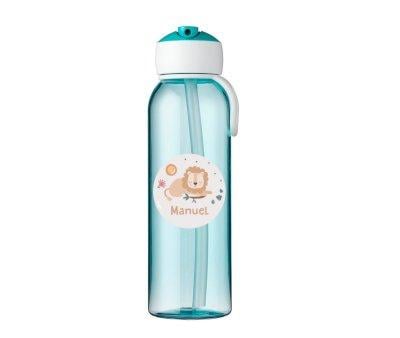 Botella Campus Flip-Up Personalizada Turquesa 500ml Savannah