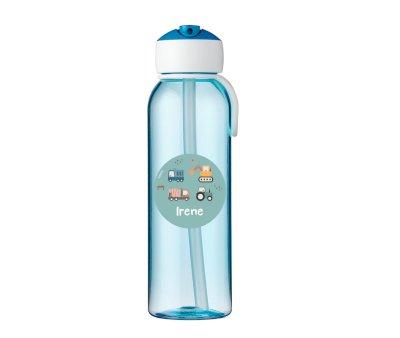 Garrafa Campus Flip-Up Personalizados Azul 500 ml