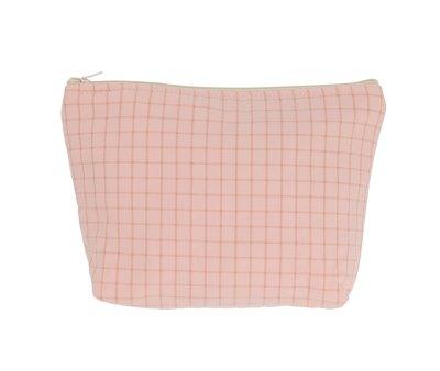 Trousse de Toilette pour Enfants Nordic Check Blush Personnalisable