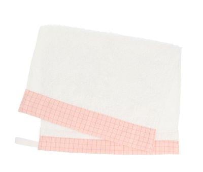 Toalla Guardera Nordic Check Blush Personalizable