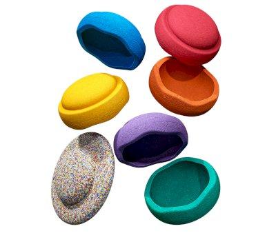 Stapelstein Set Couleurs Rainbow Pastel 6+1 Planche Super Confetti Nouveau