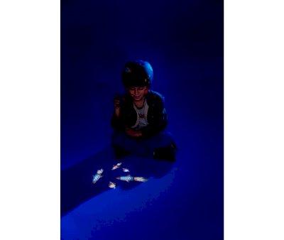 Lanterna Micro Floor Light Rocket Projector para scooters