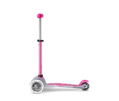 Patinete Mini Micro Deluxe Flux Neochrome Rosa Luces LED