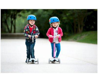 Patinete Mini Micro Deluxe Flux Neochrome Rosa Luces LED