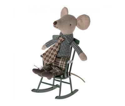 Sedia a Dondolo Maileg Miniatura Verde Scuro