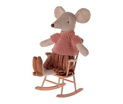 Sedia a Dondolo Maileg Miniatura Dark Powder