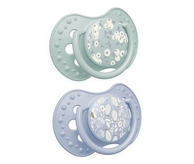 Lot de 2 Sucettes Dynamiques Lovi Blossom Bleu/Vert
