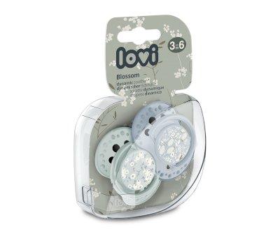 Lot de 2 Sucettes Dynamiques Lovi Blossom Bleu/Vert
