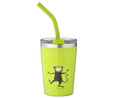 Leak-Proof Thermal Mug with Straw TEMP Tumbler Mono Lime