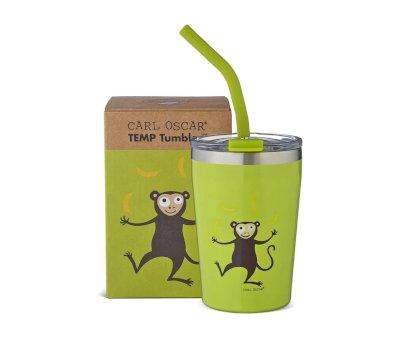 Leak-Proof Thermal Mug with Straw TEMP Tumbler Mono Lime
