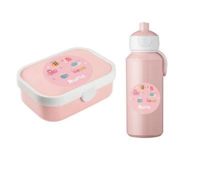 Pack de Almuerzo Campus Tutete Pink Bugs Personalizado