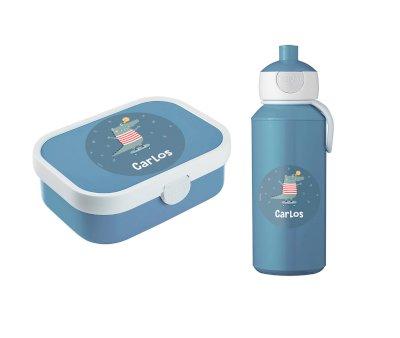 Pack de Almuerzo Campus Tutete Blue Croc Personalizado