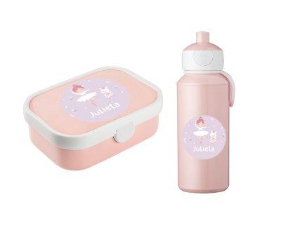 Pack de Almuerzo Campus Tutete Pink Ballet Personalizado