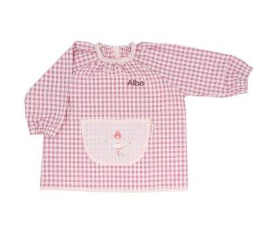 Grembiulino Lola Vichy Ballet Personalizzabile