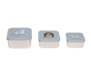 Set 3 Snackbox Acciaio Tiny Farmer Azzurro