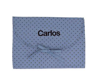 Bolsa Muda Roupa Mini Star Blue Personalizvel