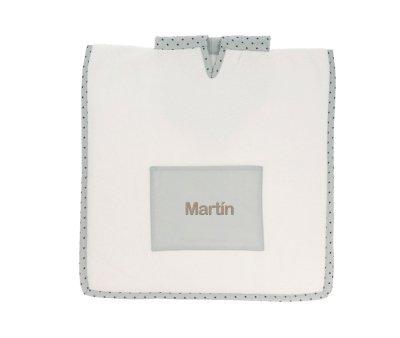 Poncho Mini Star Grey Personalised