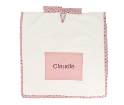 Poncho Rosa Mini Star Personalizvel