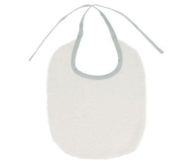 Cotton Bib Mini Star Grey Personalised