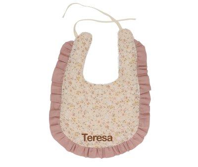 Babero Algodn con Volante Wild Flower Personalizable