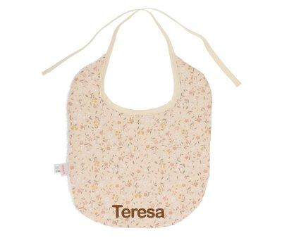 Cotton Bib Personalised Wild Flower