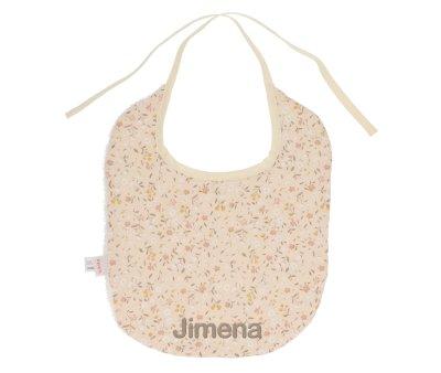 Cotton Bib Personalised Wild Flower
