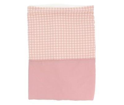Manta Coralina Vichy Rosa Personalizable
