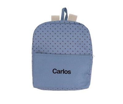 Mini Star Blue Personalised Backpack